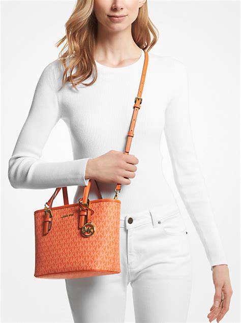 michael kors jet set travel extra-small top-zip tote bag|Michael Kors packable tote.